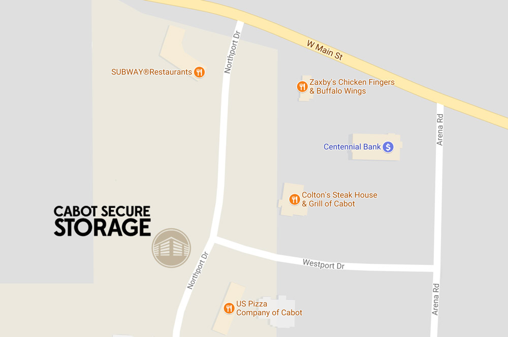 Cabot Secure Storage Map